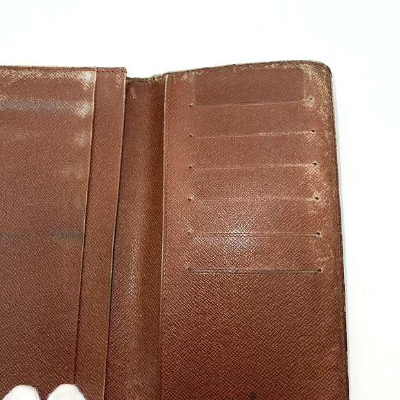 LOUIS VUITTON Long Credit Card Wallet Porte Valeurs Cartes Checkbook Authentic - Picture 5 of 16